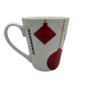 2012 Starbucks Holiday / Christmas Mug - Ornaments - 4.25" Tall 13 Ounce